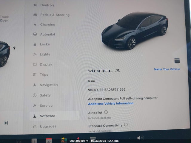 2024 TESLA MODEL 3 5YJ3E1EA0RF741656 Photo 6
