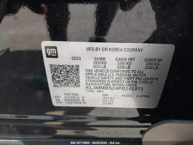 KL4MMBS24PB141971 Buick Encore Gx Preferred Fwd
