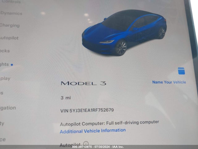 2024 TESLA MODEL 3 5YJ3E1EA1RF752679 Photo 6