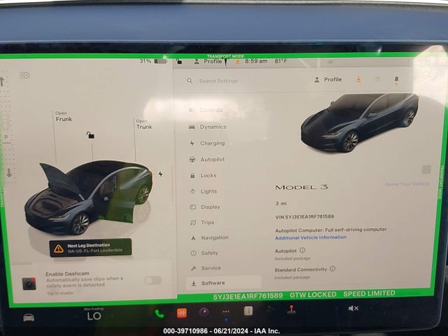 2024 TESLA MODEL 3 5YJ3E1EA1RF761589 Photo 6