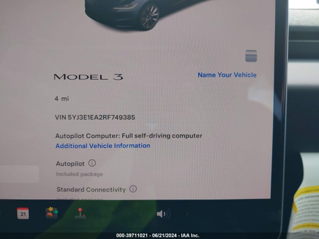 2024 TESLA MODEL 3 5YJ3E1EA2RF749385 Photo 6
