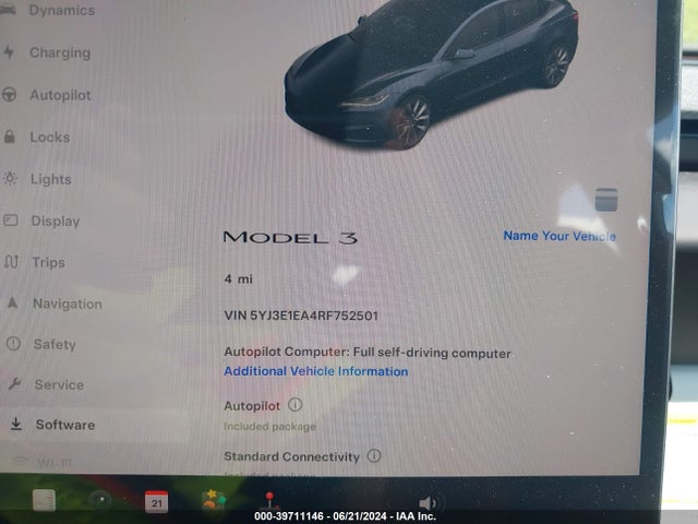 2024 TESLA MODEL 3 5YJ3E1EA4RF752501 Photo 6
