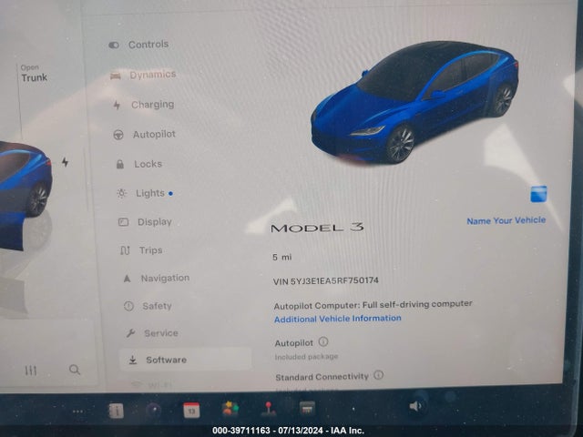 2024 TESLA MODEL 3 5YJ3E1EA5RF750174 Photo 6