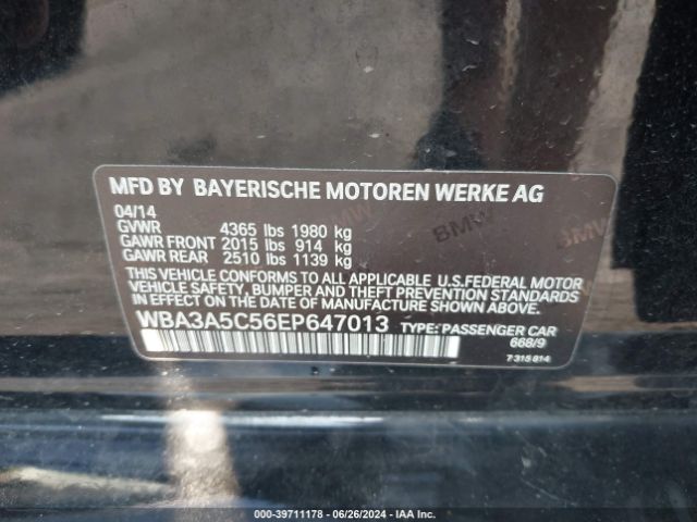 WBA3A5C56EP647013 BMW 328I