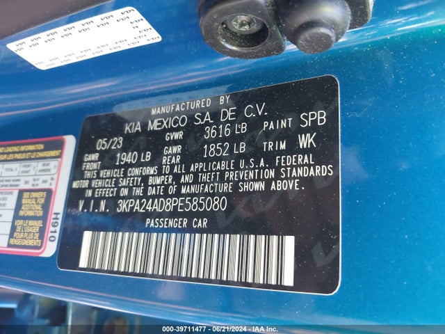 KIA RIO S 2023 3KPA24AD8PE585080 Image 9