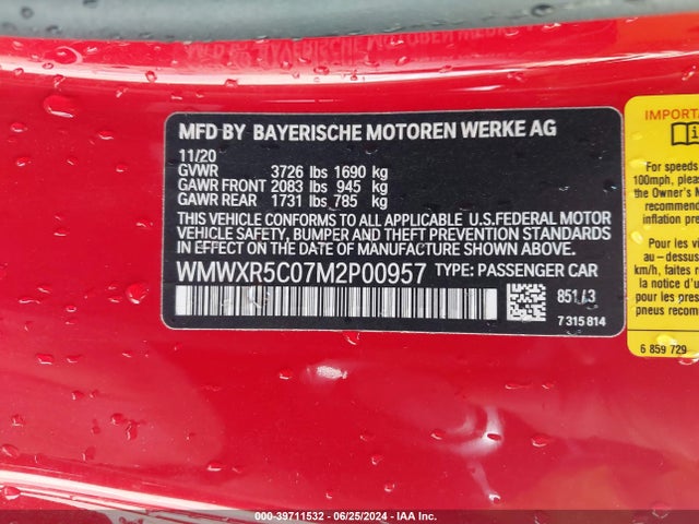 2021 MINI HARDTOP WMWXR5C07M2P00957 Photo 8