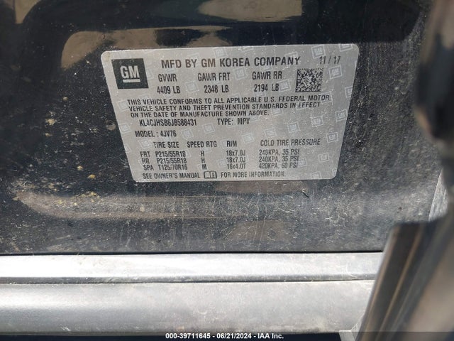 Buick Encore Premium 2018 KL4CJHSB6JB588431 Image 9
