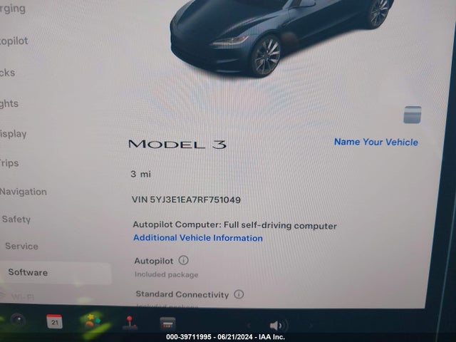 2024 TESLA MODEL 3 5YJ3E1EA7RF751049 Photo 6
