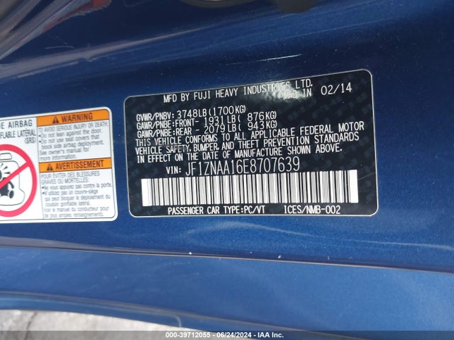Scion Fr-s Monogram 2014 JF1ZNAA16E8707639 Image 9
