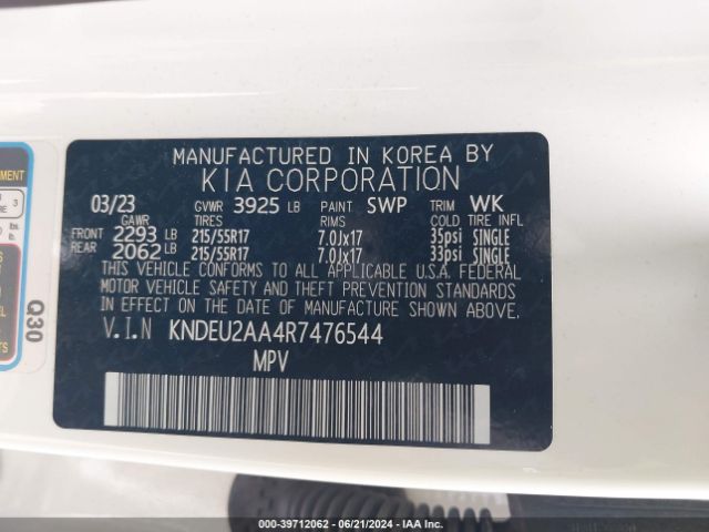 KNDEU2AA4R7476544 KIA SELTOS S