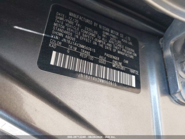 JN1BJ1AV2MW560615 Nissan Rogue Sport S Fwd Xtronic Cvt