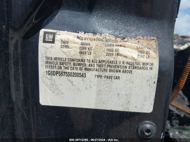 2005 CADILLAC CTS 1G6DP567550200543 Photo 8