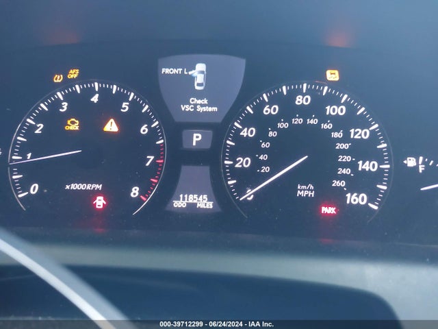 Aukcja sprzedaży 2008 Lexus Ls 460, vin: JTHBL46F485055731, numer aukcji: 39712299