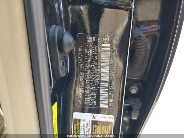 Toyota CAMRY LE 2015 4T1BF1FK8FU955986 Image 9