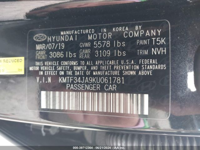 KMTF34JA9KU061781 Genesis G90 3.3t Premium