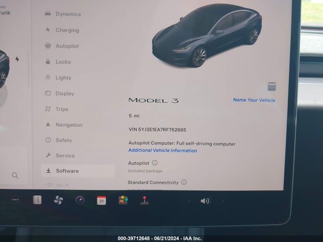 2024 TESLA MODEL 3 5YJ3E1EA7RF752685 Photo 6