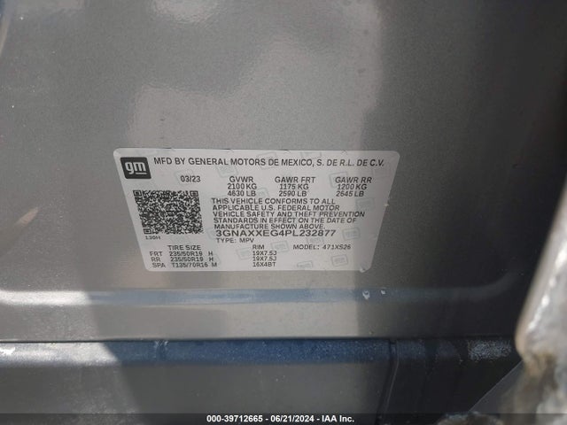 Chevrolet Equinox Awd Premier 2023 3GNAXXEG4PL232877 Image 9