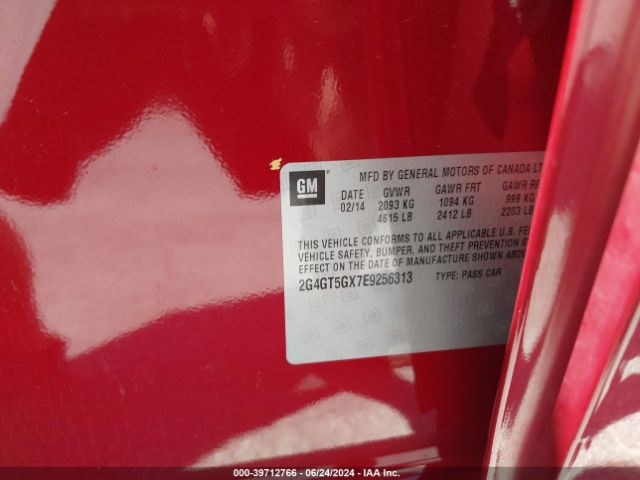 2G4GT5GX7E9256313 Buick REGAL GS