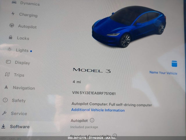 2024 TESLA MODEL 3 5YJ3E1EA8RF751061 Photo 6