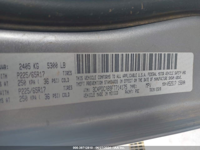 3C4PDCAB9FT714175 Dodge Journey American Value Pkg
