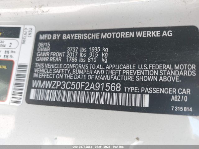 WMWZP3C50F2A91568 Mini Convertible Cooper S