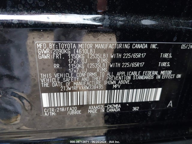 Toyota Rav4 Xle 2024 2T3W1RFVXRW338495 Image 9