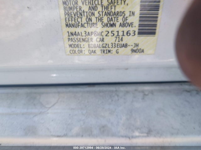 Nissan Altima 2.5 S 2017 1N4AL3AP8HC251163 Image 9