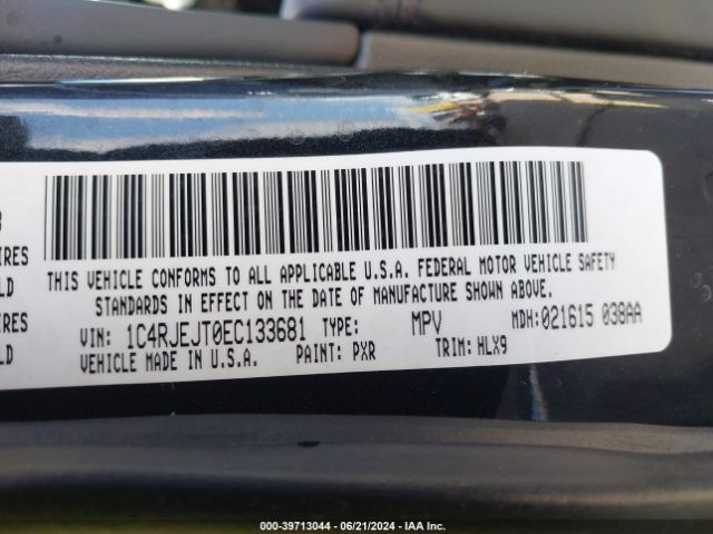 1C4RJEJT0EC133681 Jeep Grand Cherokee Summit