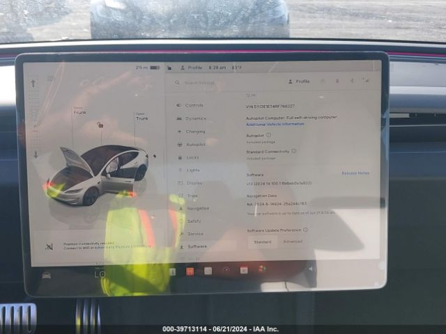 5YJ3E1ET4RF768327 Tesla MODEL 3