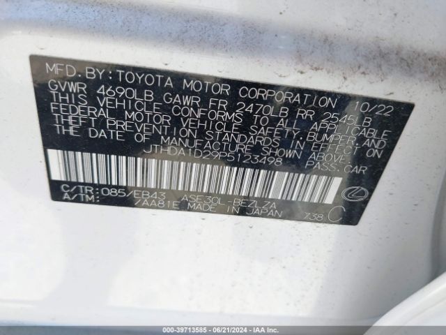 JTHDA1D29P5123498 Lexus IS 300