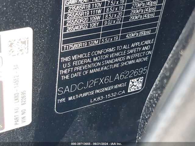 2020 JAGUAR F-PACE SADCJ2FX6LA622695 Photo 8