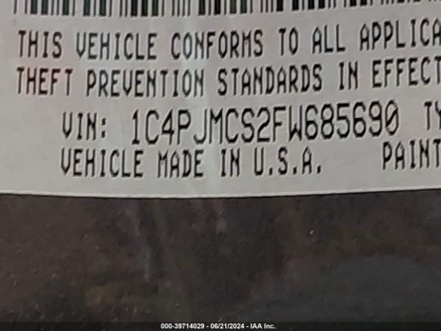 1C4PJMCS2FW685690 Jeep Cherokee Latitude