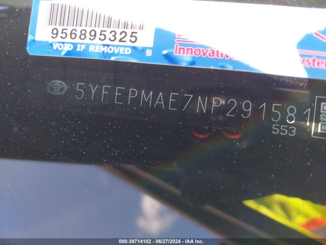 Toyota COROLLA LE 2022 5YFEPMAE7NP291581 Image 9