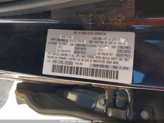 JM3KFACM5L0858958 Mazda Cx-5 Touring