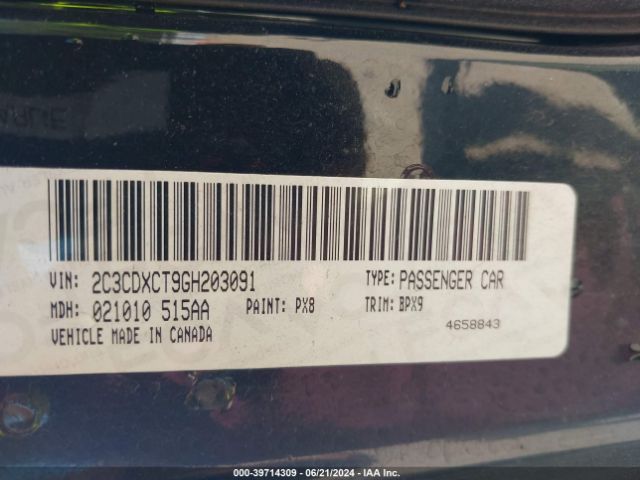 2C3CDXCT9GH203091 Dodge CHARGER R/T