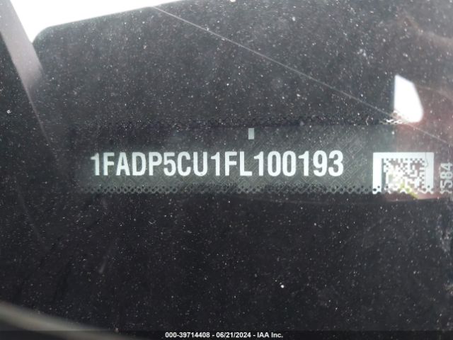 1FADP5CU1FL100193 Ford C-max Energi Sel