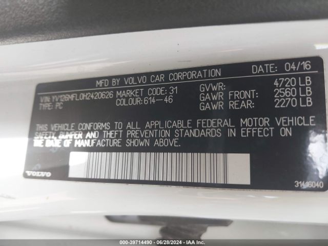 YV126MFL0H2420626 Volvo S60 T5 Dynamic