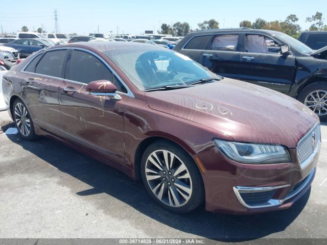 3LN6L5E91JR622478 Lincoln Mkz Reserve