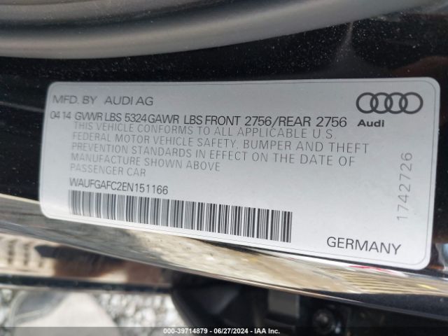 WAUFGAFC2EN151166 Audi A6 3.0t Premium Plus