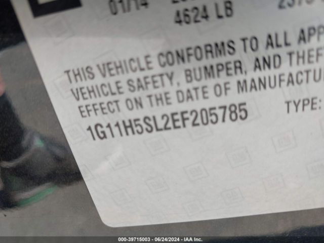1G11H5SL2EF205785 Chevrolet Malibu 1lz