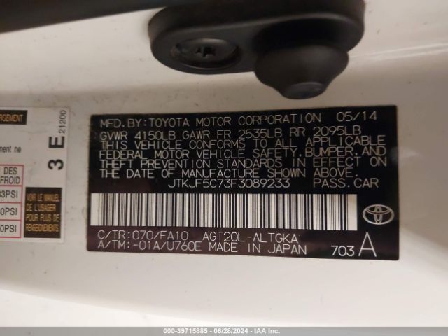 JTKJF5C73F3089233 Scion TC