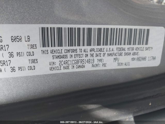2C4RC1CG8FR514819 Chrysler Town & Country Touring-l