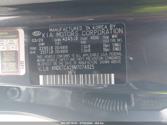 KNDETCA28M7074925 KIA Seltos Sx