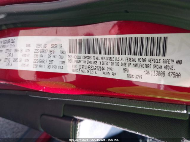 1C4PJLAB2GW212144 Jeep Cherokee Sport