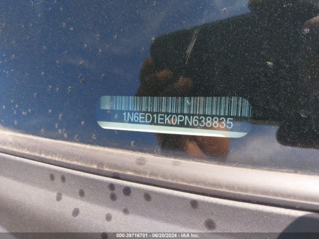 1N6ED1EK0PN638835 Nissan Frontier Sv 4x4