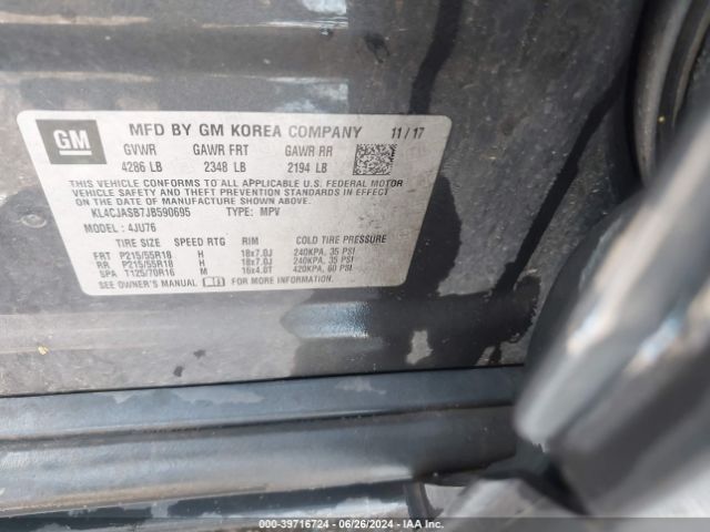 KL4CJASB7JB590695 Buick Encore Preferred