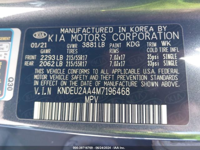 KNDEU2AA4M7196468 KIA SELTOS S
