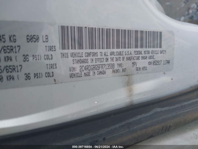 2C4RDGBG5FR713599 Dodge Grand Caravan American Value Pkg