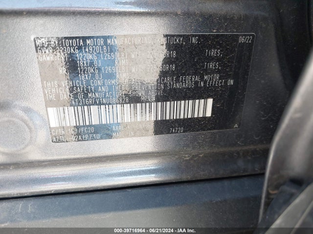 Toyota Rav4 Hybrid Se 2022 4T3T6RFV1NU086828 Image 9
