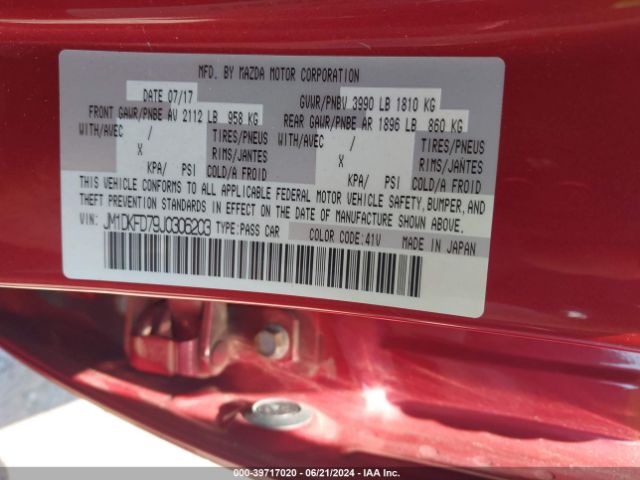 JM1DKFD79J0306203 Mazda Cx-3 Grand Touring